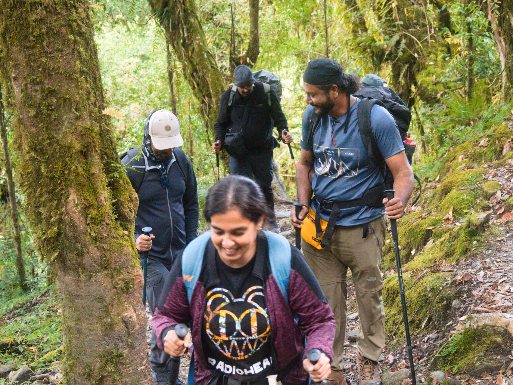 Light banter on the trail
