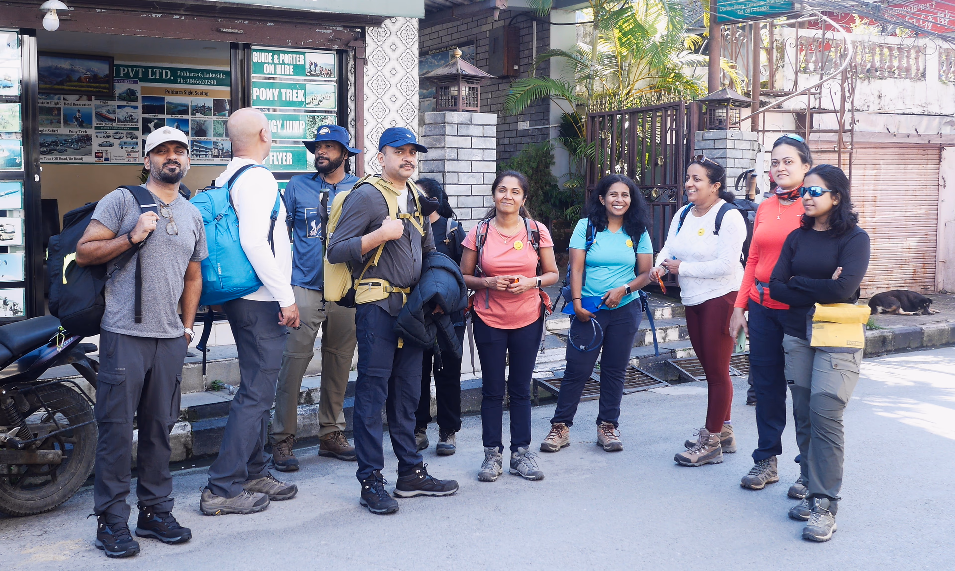Morning tea and health checks before departure