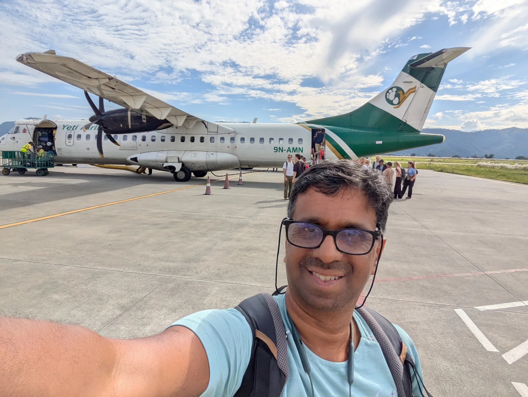 View from flight to Pokhara