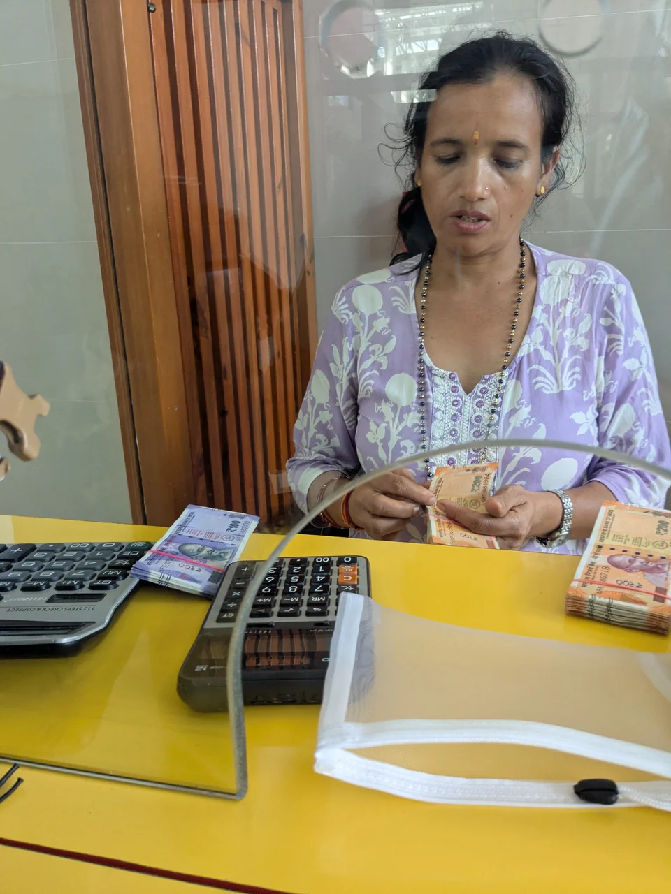 Money exchange at Pokhara