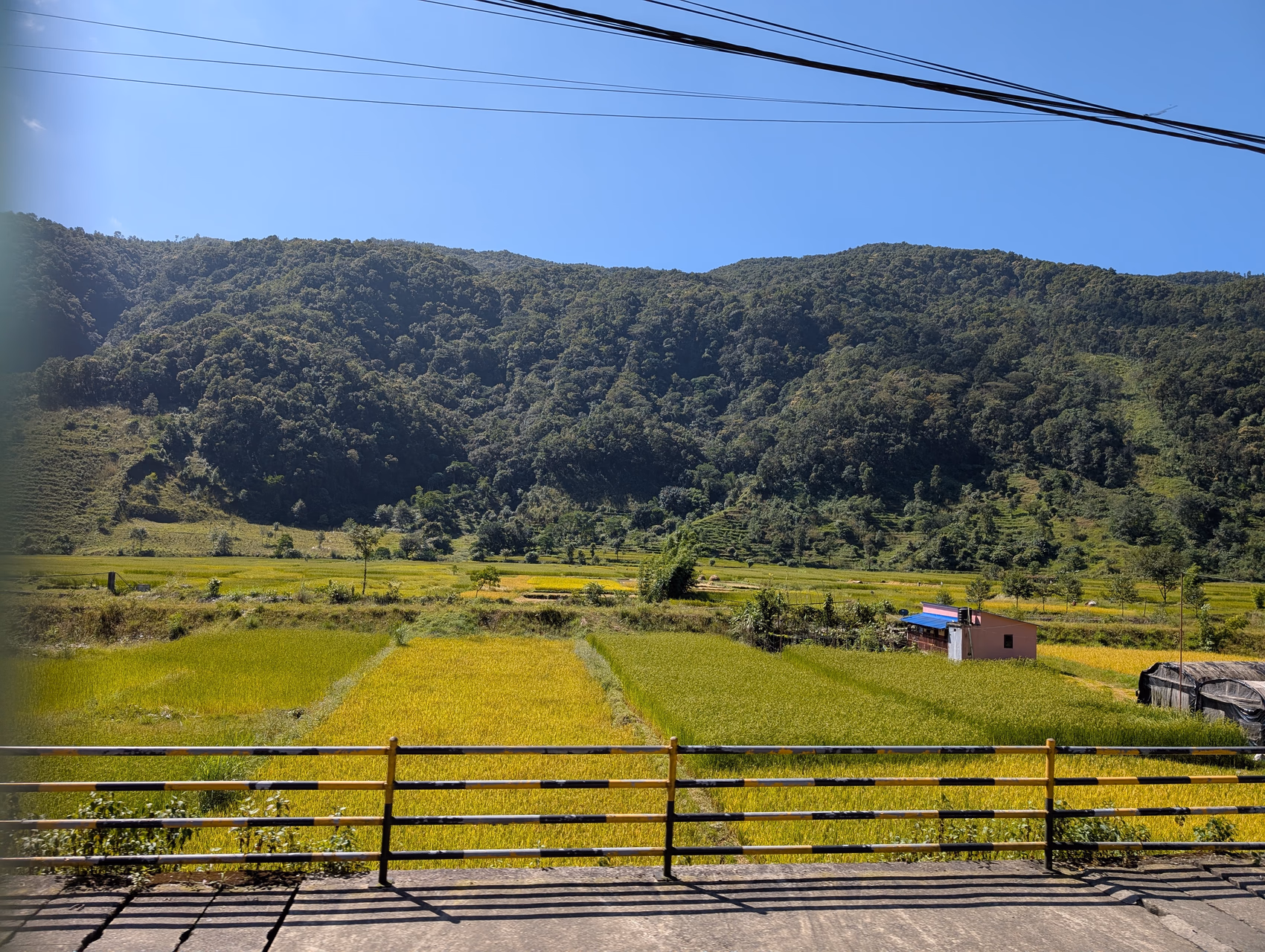 Rural Nepal through the bus window