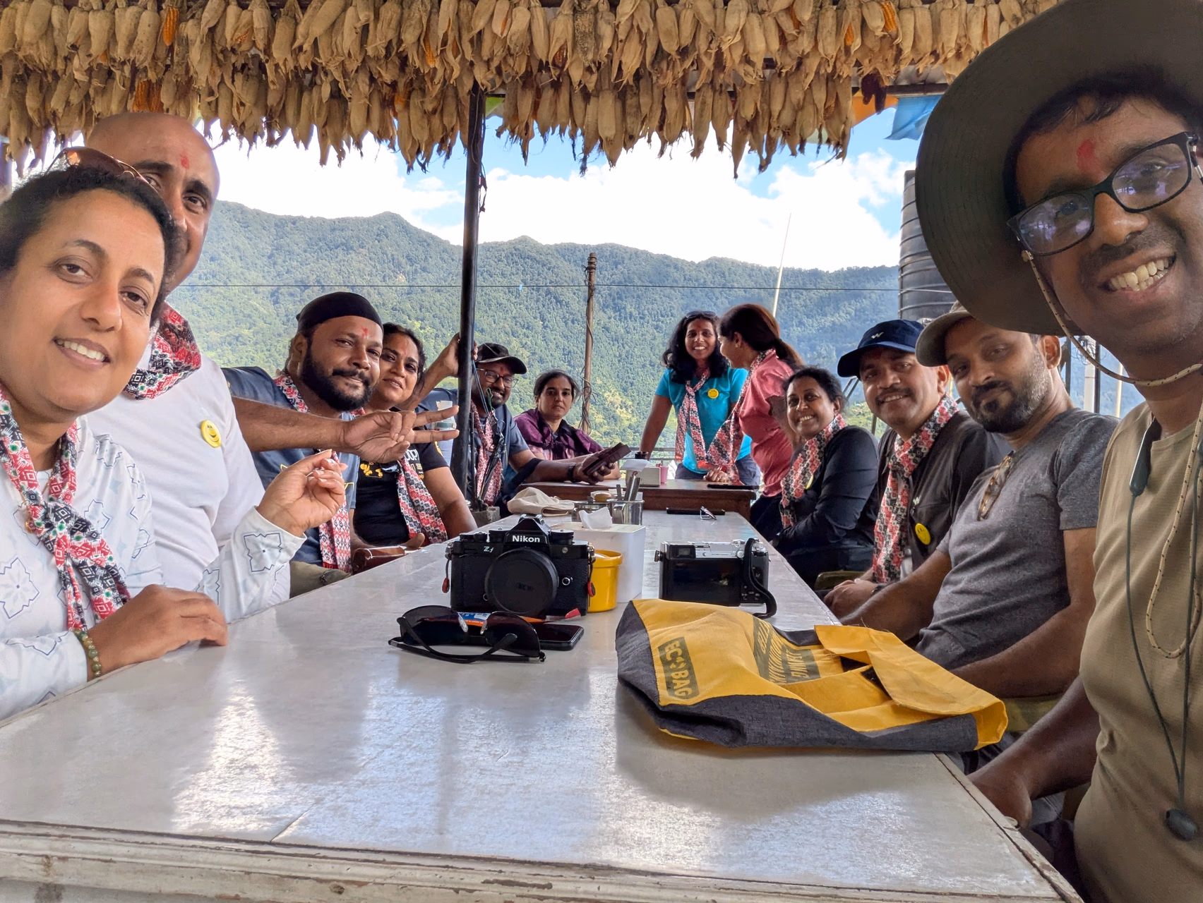 First Dal Bhat of the trek