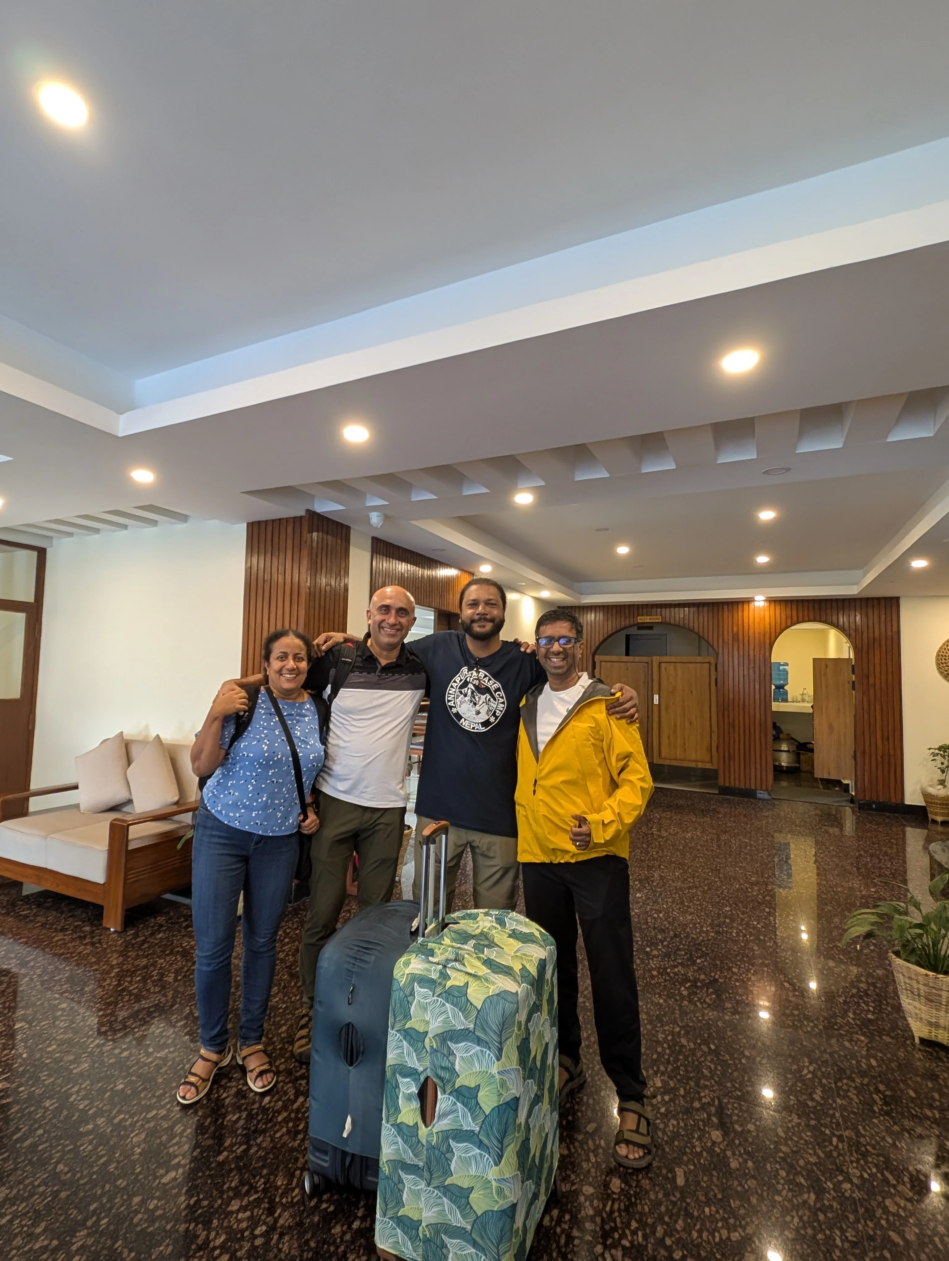 Meeting George and Ann at Hotel Dashain