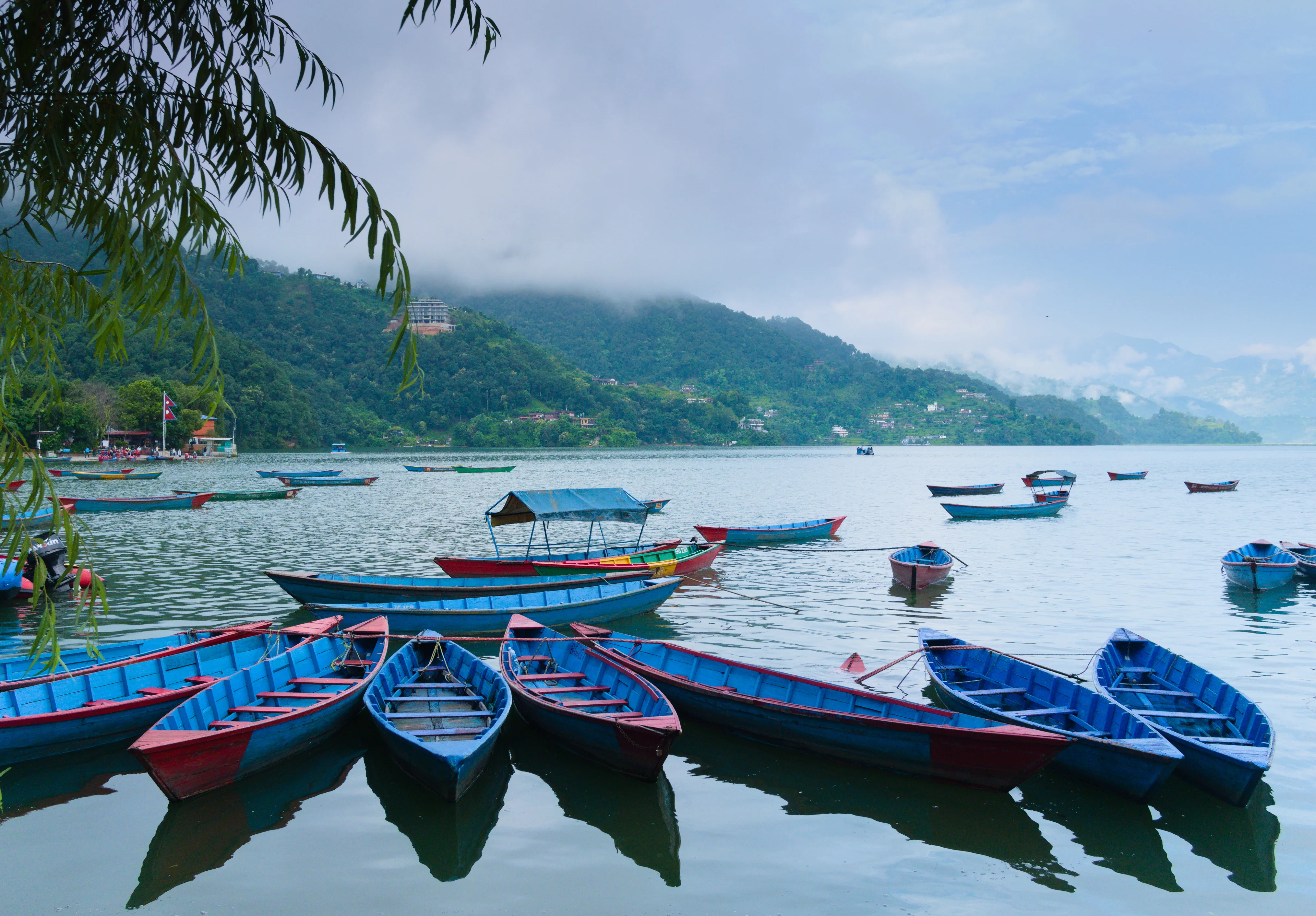 Morning light over Phewa Lake
