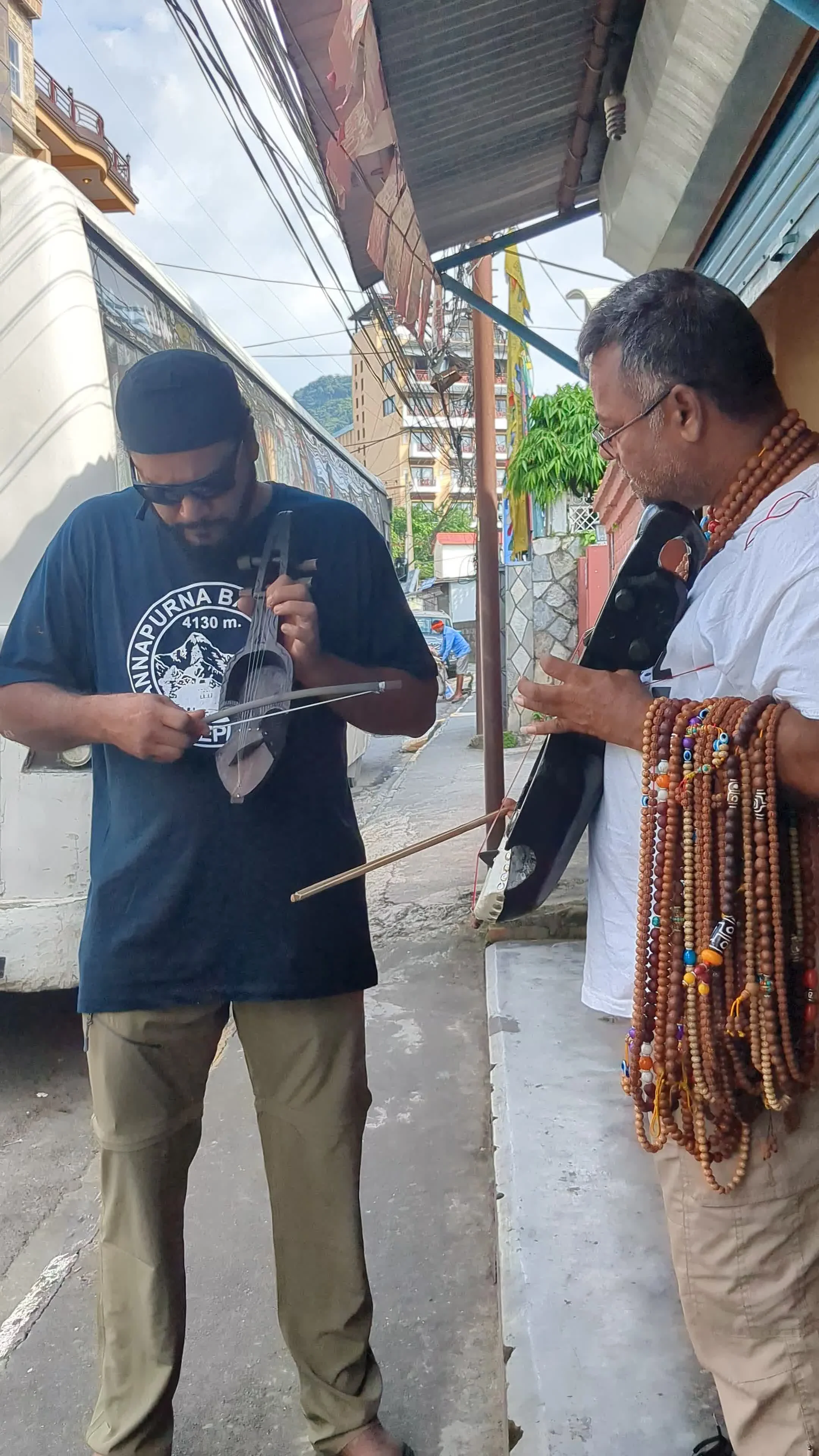 Meeting the sarangi musician